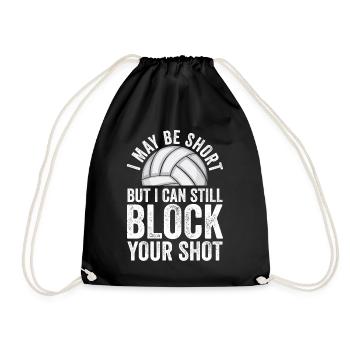 Je peux bloquer votre tir Volleyball de plage - Sac de sport léger - noir - Devant