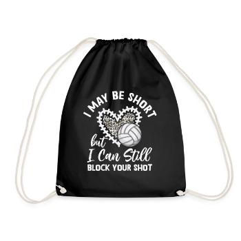 Je peux bloquer votre tir Volleyball de plage - Sac de sport léger - noir - Devant