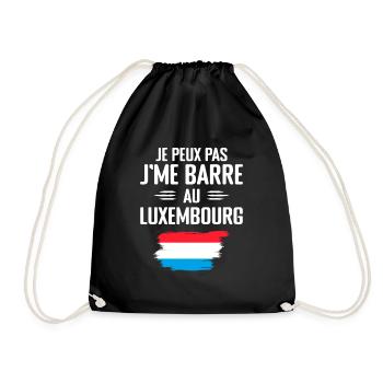 Je Peux Pas J'me Barre Au Luxembourg - Sac de sport léger - noir - Devant