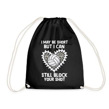 Je peux bloquer votre tir Volleyball de plage - Sac de sport léger - noir - Devant