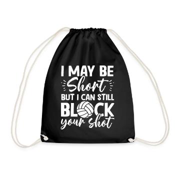 Je peux bloquer votre tir Volleyball de plage - Sac de sport léger - noir - Devant