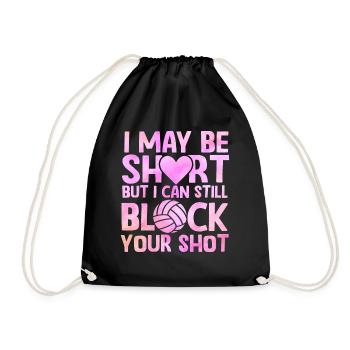 Je peux bloquer votre tir Volleyball de plage - Sac de sport léger - noir - Devant
