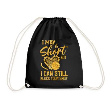 Je peux bloquer votre tir Volleyball de plage - Sac de sport léger - noir - Devant