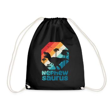 Nephewsaurus T Rex Dinosaur Nephew Saurus Family - Sac de sport léger - noir - Devant