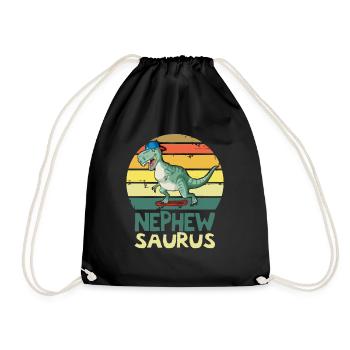 Nephewsaurus T Rex Dinosaur Nephew Saurus Family - Sac de sport léger - noir - Devant