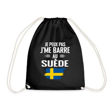 Je Peux Pas J'me Barre Au Suède - Sac de sport léger - noir - Devant
