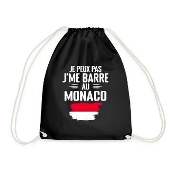 Je Peux Pas J'me Barre Au Monaco - Sac de sport léger - noir - Devant
