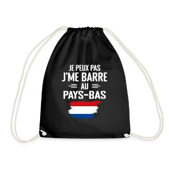 Je Peux Pas J'me Barre Au Pays-Bas - Sac de sport léger - noir - Devant