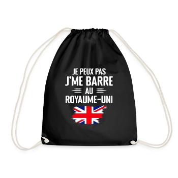 Ich kann nicht in den britischen Ferien bar sein - Turnbeutel - Schwarz - Vorne