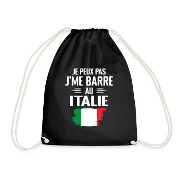 I can't I bar in Italy - Drawstring Bag - black - Front