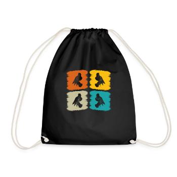 Fauconnerie Oiseau Faucon Chasse Fauconnier - Sac de sport léger - noir - Devant