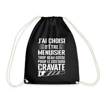 Humour Menuisier Atelier de Menuiserie - Sac de sport léger - noir - Devant