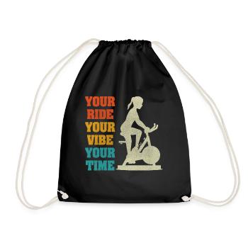 Your Ride Your Vibe Your Time - Drawstring Bag - black - Front