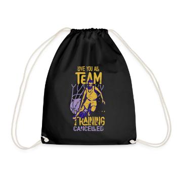 Je t’aime tout l’entraînement de l’équipe Basketball annulé - Sac de sport léger - noir - Devant