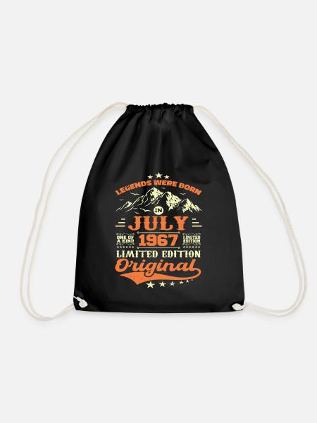 Juli 1967 Vintage Retro Jubiläum 1967 - Turnbeutel - Schwarz