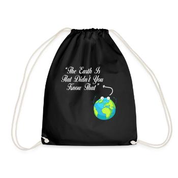La terre est plate, vous ne le saviez pas ? - Sac de sport léger - noir - Devant
