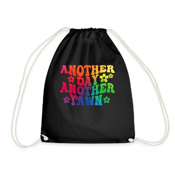 Un autre jour, un autre bâillement - Sac de sport léger - noir - Devant