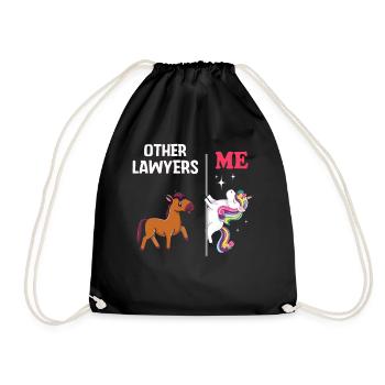 Other Lawyers Me Unicorn Horse - Drawstring Bag - black - Front