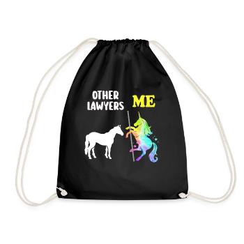 Other Lawyers Me Unicorn Horse - Drawstring Bag - black - Front