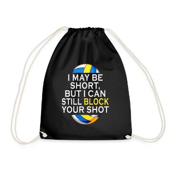 Je peux bloquer votre tir Volleyball de plage - Sac de sport léger - noir - Devant