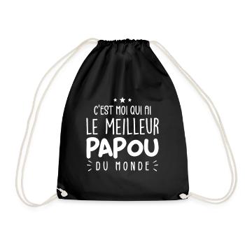 Le Meilleur Papou du Monde - Sac de sport léger - noir - Devant