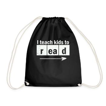 J’apprends aux enfants à lire les professeurs de sciences Lecture - Sac de sport léger - noir - Devant