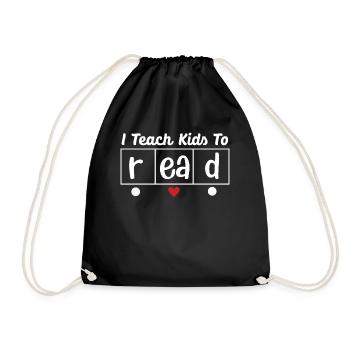 J’apprends aux enfants à lire les professeurs de sciences Lecture - Sac de sport léger - noir - Devant