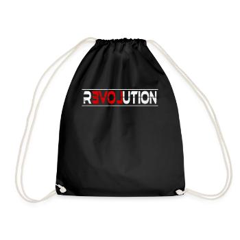 Révolution - commencez la vôtre aujourd’hui! - Sac de sport léger - noir - Devant