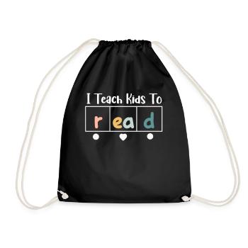 J’apprends aux enfants à lire les professeurs de sciences Lecture - Sac de sport léger - noir - Devant