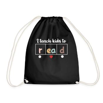 J’apprends aux enfants à lire les professeurs de sciences Lecture - Sac de sport léger - noir - Devant