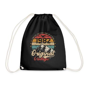 Original Vintage 1982 édition limitée 1982 - Sac de sport léger - noir - Devant