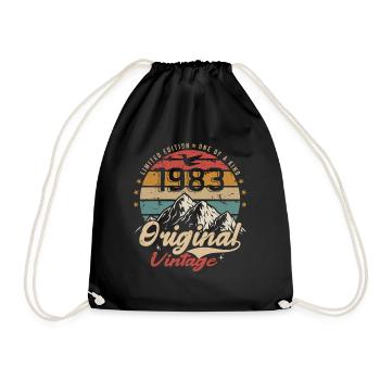 Original Vintage 1983 édition limitée 1983 - Sac de sport léger - noir - Devant