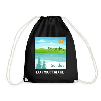 Texas Moody Weather Design pour les fiers Texans - Sac de sport léger - noir - Devant