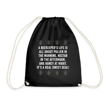 La vie des apiculteurs est une question de miel - Sac de sport léger - noir - Devant