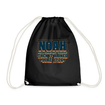 Noé était un théoricien du complot et il pleuvait - Sac de sport léger - noir - Devant