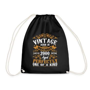 Cadeau Les Légendes Sont Nées En Novembre 2000 - Sac de sport léger - noir - Devant