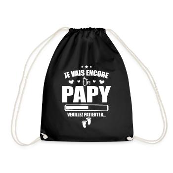 Je Vais Encore Être Papy Idée Cadeau Annonce Papi - Sac de sport léger - noir - Devant