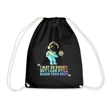 Je peux bloquer votre tir Volleyball de plage - Sac de sport léger - noir - Devant