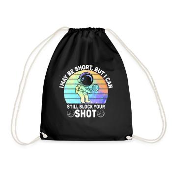 Je peux bloquer votre tir Volleyball de plage - Sac de sport léger - noir - Devant