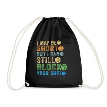 Je peux bloquer votre tir Volleyball de plage - Sac de sport léger - noir - Devant