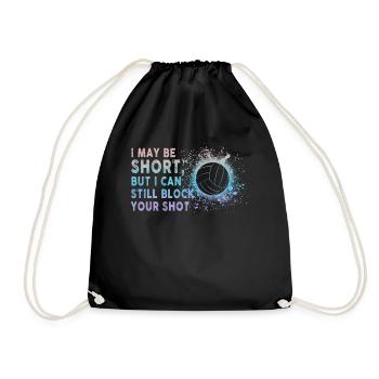 Je peux bloquer votre tir Volleyball de plage - Sac de sport léger - noir - Devant