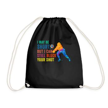 Je peux bloquer votre tir Volleyball de plage - Sac de sport léger - noir - Devant