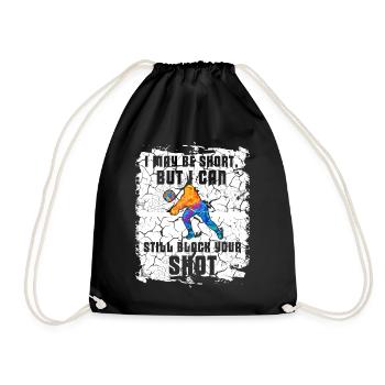 Je peux bloquer votre tir Volleyball de plage - Sac de sport léger - noir - Devant
