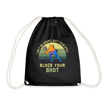 Je peux bloquer votre tir Volleyball de plage - Sac de sport léger - noir - Devant