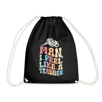 Mec, je me sens comme un professeur - Sac de sport léger - noir - Devant