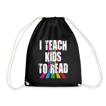 J’apprends aux enfants à lire les professeurs de sciences Lecture - Sac de sport léger - noir - Devant