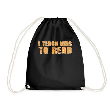 J’apprends aux enfants à lire les professeurs de sciences Lecture - Sac de sport léger - noir - Devant