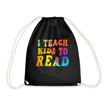 J’apprends aux enfants à lire les professeurs de sciences Lecture - Sac de sport léger - noir - Devant