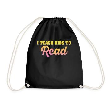 J’apprends aux enfants à lire les professeurs de sciences Lecture - Sac de sport léger - noir - Devant
