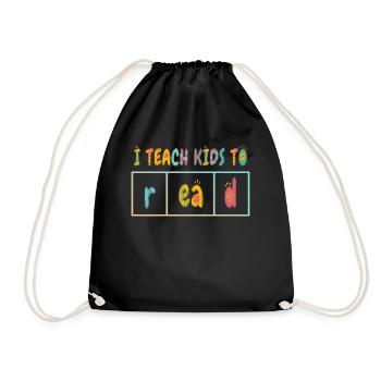 J’apprends aux enfants à lire les professeurs de sciences Lecture - Sac de sport léger - noir - Devant